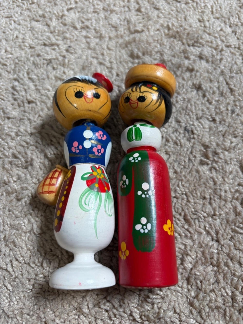 Vintage Kokeshi Dolls